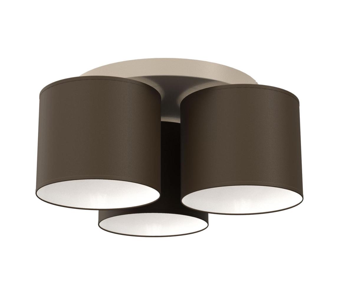 Stropné svietidlo ARDEN 3xE27/15W/230V pr. 30 cm béžová/hnedá 4665