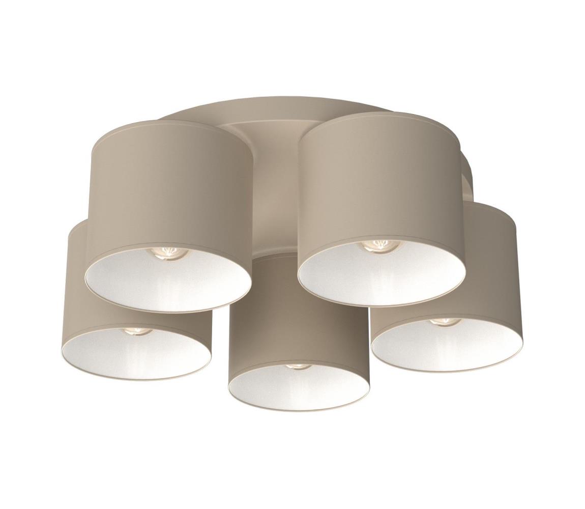 Stropné svietidlo ARDEN 5xE27/15W/230V pr. 44 cm béžové 4235