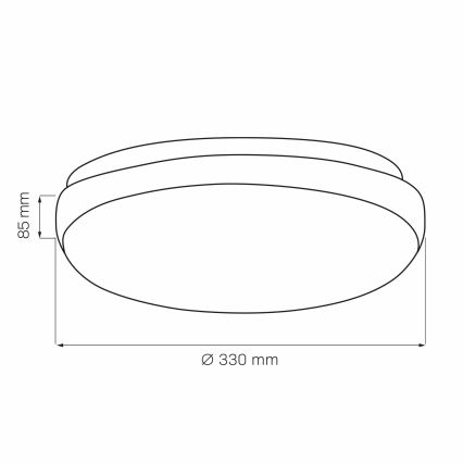 Stropné svietidlo BENEDYKT 2xE27/20W/230V pr. 33 cm čierna