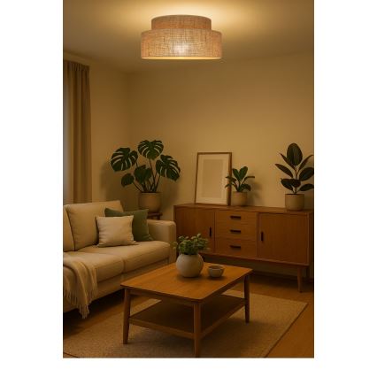 Stropné svietidlo BOHO 1xE27/60W/230V béžová