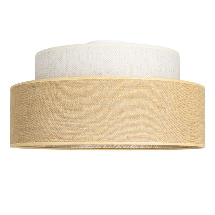 Stropné svietidlo BOHO 1xE27/60W/230V pr. 40 cm krémová/béžová