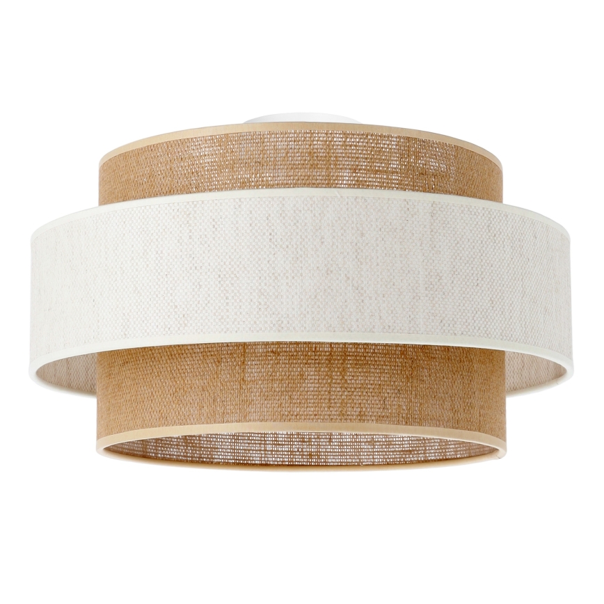 Stropné svietidlo BOHO 1xE27/60W/230V pr. 40 cm krémová/juta