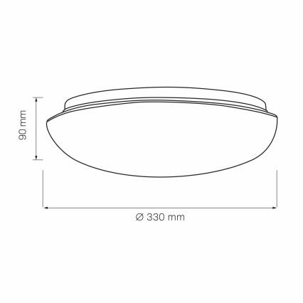 Stropné svietidlo BONIFACY 2xE27/20W/230V pr. 33 cm biela
