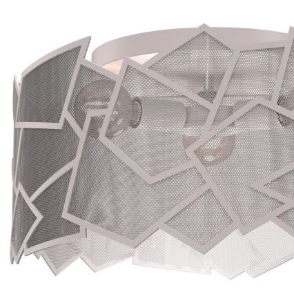 Stropné svietidlo CAMO 3xE27/15W/230V pr. 49,5 cm béžové