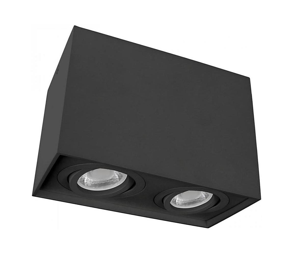 Stropné svietidlo CHLOE DUO 2xGU10/50W/230V čierna