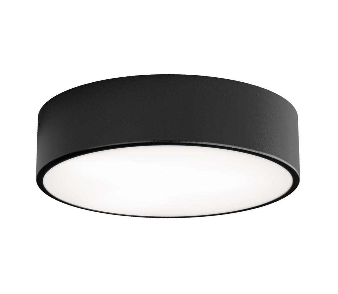 Stropné svietidlo CLEO so senzorom 2xE27/24W/230V pr. 30 cm čierne 5907623620910