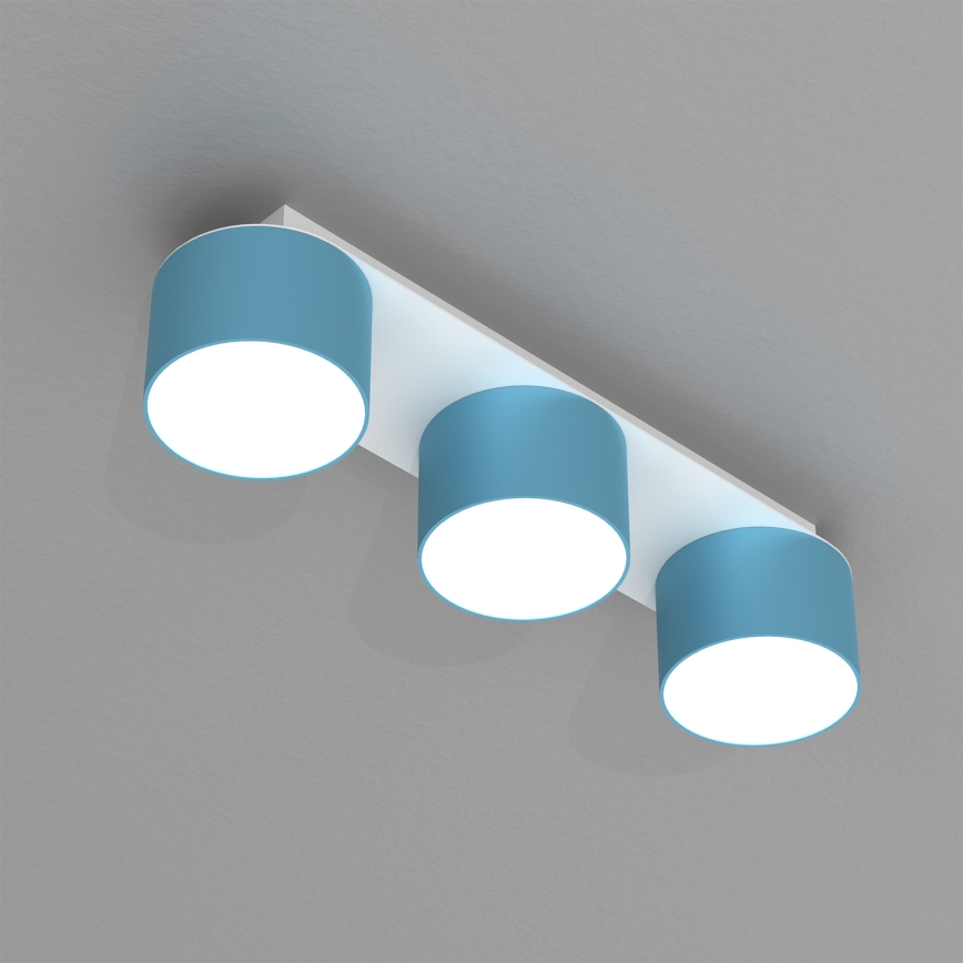 Stropné svietidlo DIXIE 3xGX53/11W/230V modrá