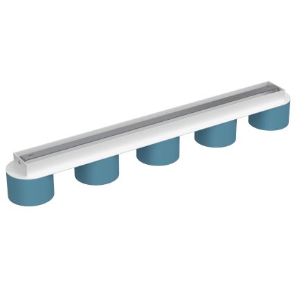 Stropné svietidlo DIXIE 5xGX53/11W/230V modrá