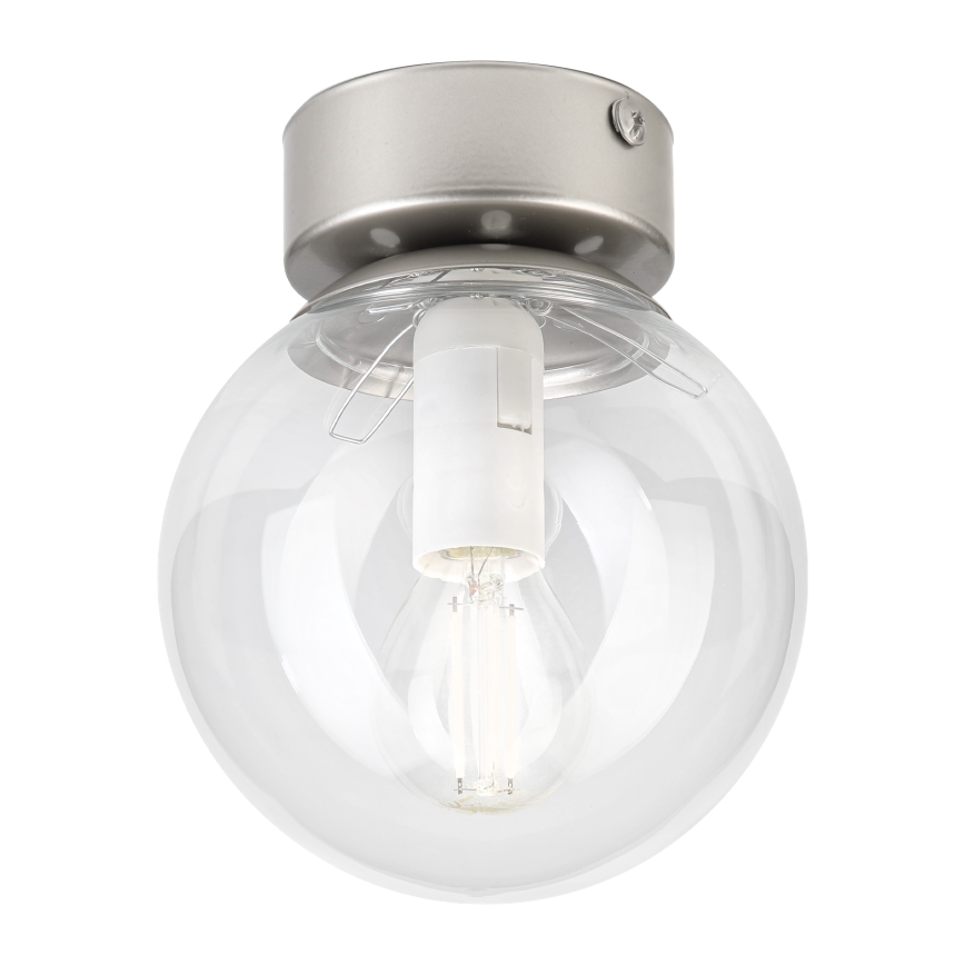 Stropné svietidlo ELIAS 1xE14/5W/230V pr. 13 cm matný chróm/číre
