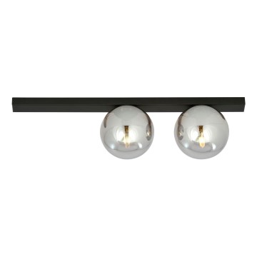 Stropné svietidlo FIT 2xE14/10W/230V čierna/šedá