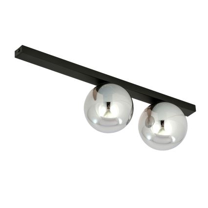 Stropné svietidlo FIT 2xE14/10W/230V čierna/šedá