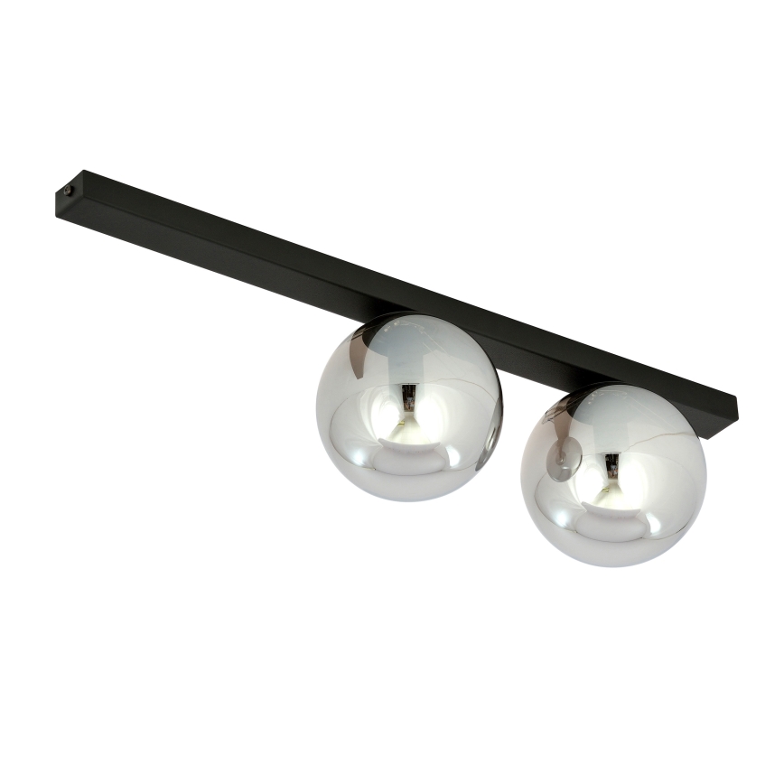 Stropné svietidlo FIT 2xE14/10W/230V čierna/šedá