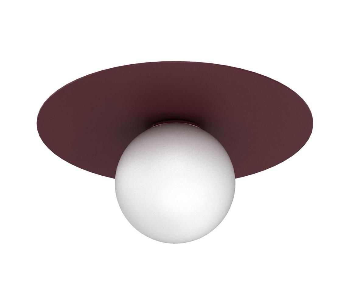 Stropné svietidlo FLAT 1xE27/15W/230V priemer 35 cm bordové 9555A