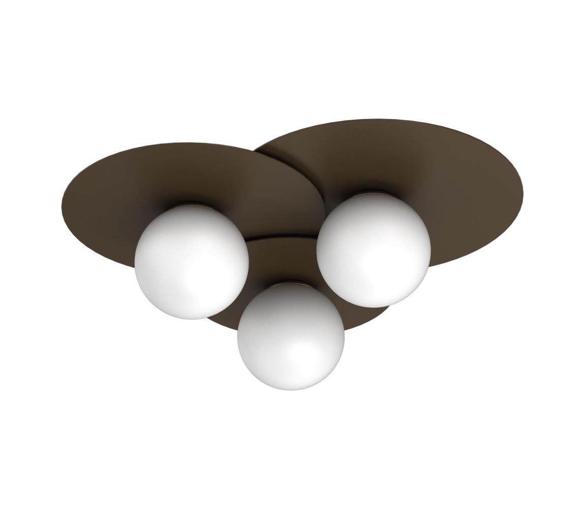 Stropné svietidlo FLAT 3xE27/15W/230V 55x60 cm hnedá 9566
