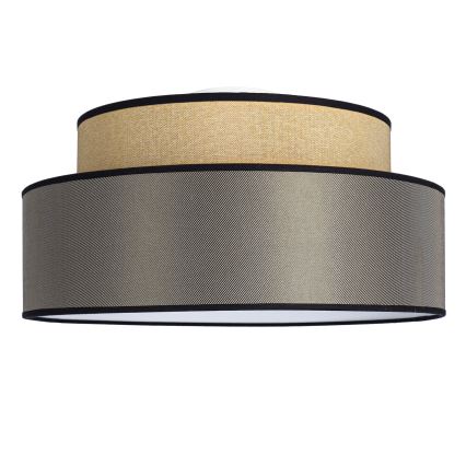 Stropné svietidlo GRACE 1xE27/60W/230V pr. 40 cm béžová/hnedá