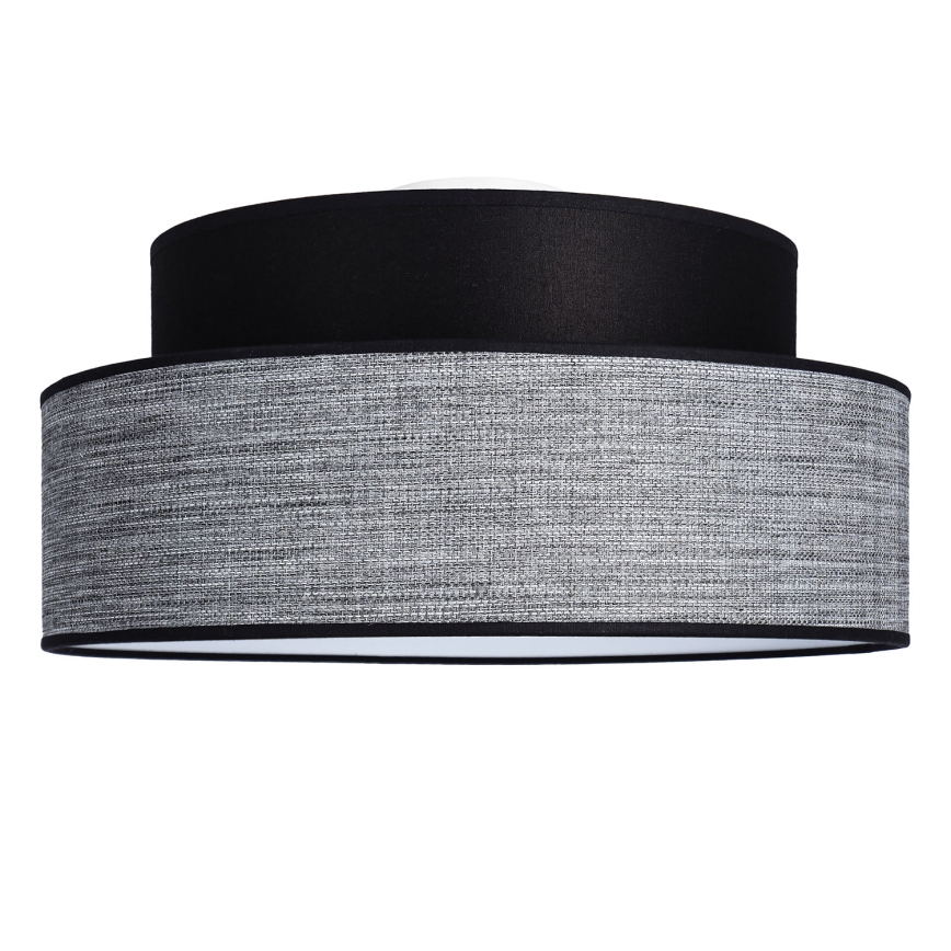 Stropné svietidlo GRACE 1xE27/60W/230V pr. 40 cm čierna/šedá