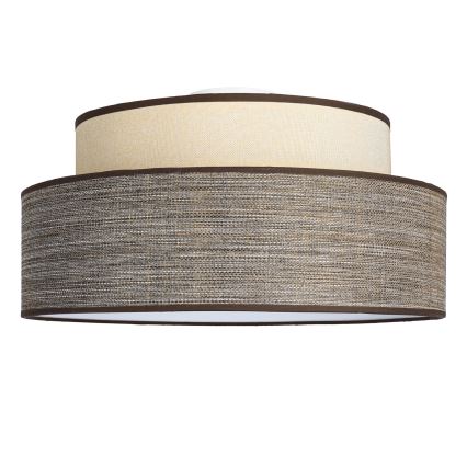 Stropné svietidlo GRACE 1xE27/60W/230V pr. 40 cm krémová/hnedá