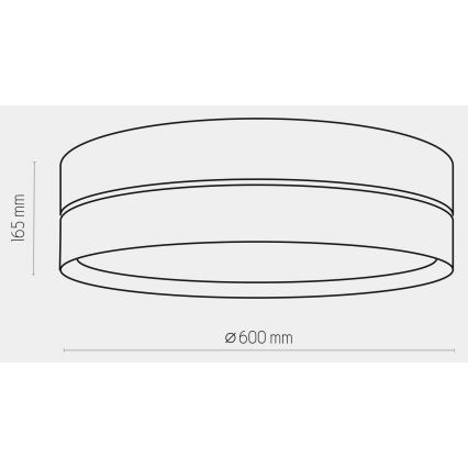 Stropné svietidlo HILTON 4xE27/15W/230V pr. 60 cm mosadz/čierna