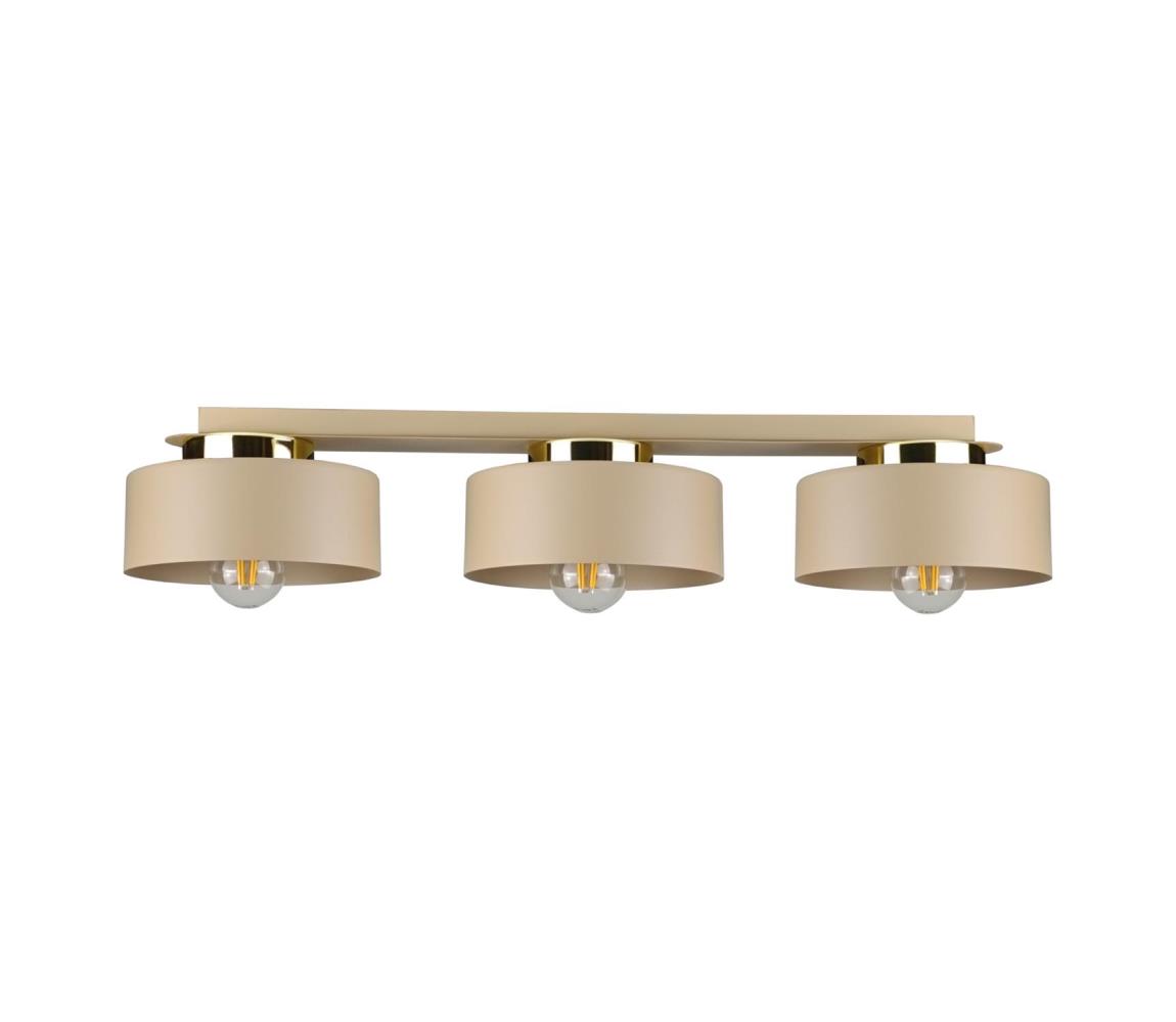 Keter Lighting Stropné svietidlo IGNIA 3xE27/60W/230V béžové/zlaté 3390