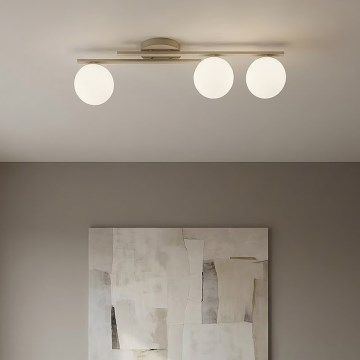 Stropné svietidlo KAIRO 3xE14/10W/230V béžové