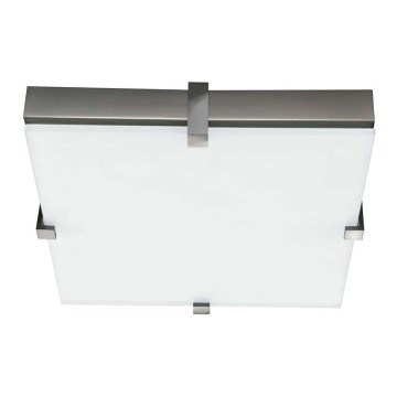 Stropné svietidlo KWADRO 2xG23/11W/230V matný chróm/biela Stropné svietidlo KWADRO 2xG23/11W/230V matný chróm/biela