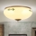 Stropné svietidlo LANDHAUS 2xE27/60W/230V pr. 28 cm bronz/béžová