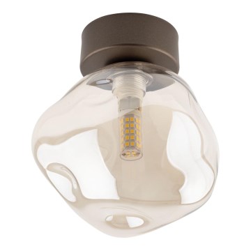 Stropné svietidlo LAVA 1xG9/8W/230V bronzové/dymovo-béžové