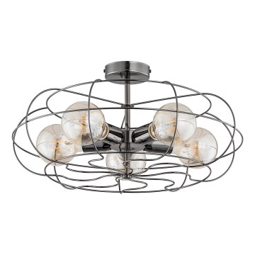 Stropné svietidlo LOTOS 5xE27/15W/230V antracit
