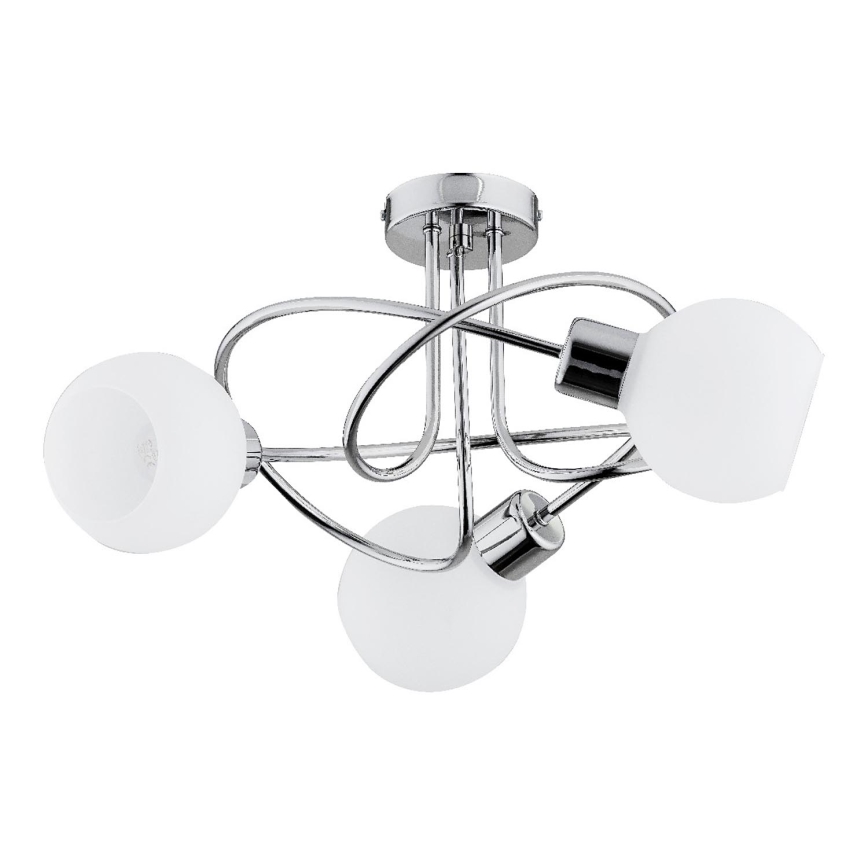 Stropné svietidlo MAMBO 3×E27/15 W/230 V, lesklý chróm