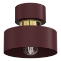 Stropné svietidlo MARTI 1xE27/15W/230V priemer 20,5 cm bordové/zlaté