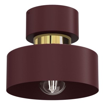 Stropné svietidlo MARTI 1xE27/15W/230V priemer 20,5 cm bordové/zlaté