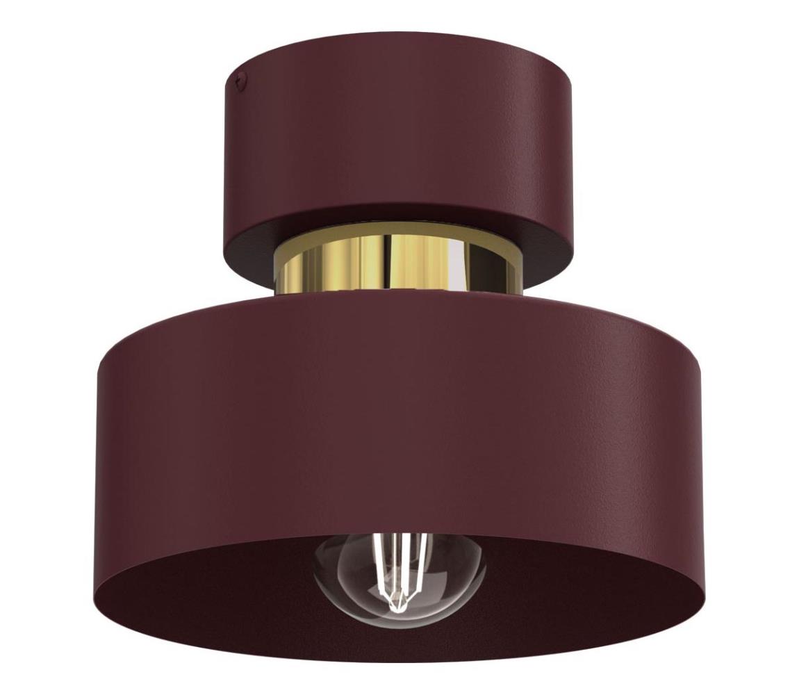 Stropné svietidlo MARTI 1xE27/15W/230V priemer 20,5 cm bordové/zlaté 9699