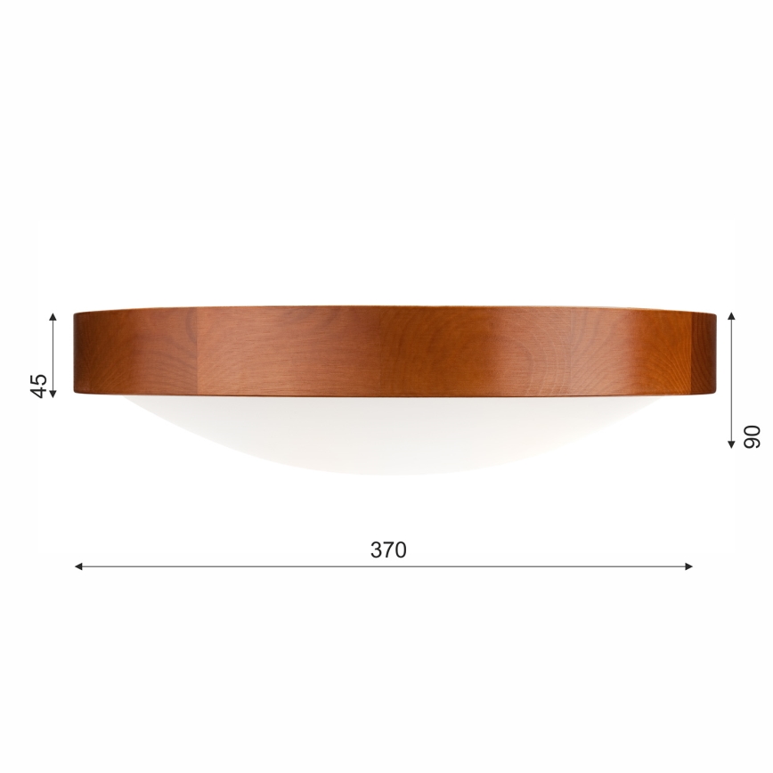 Stropné svietidlo MEDA 2xE27/60W/230V borovica