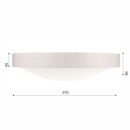 Stropné svietidlo MEDA 2xE27/60W/230V borovica
