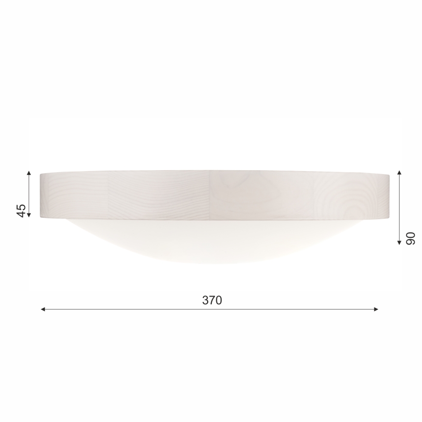 Stropné svietidlo MEDA 2xE27/60W/230V borovica