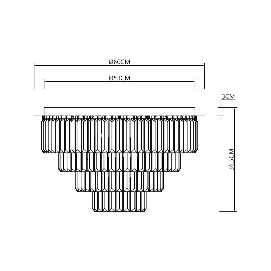 Stropné svietidlo MILANO 9xE14/40W/230V zlatá