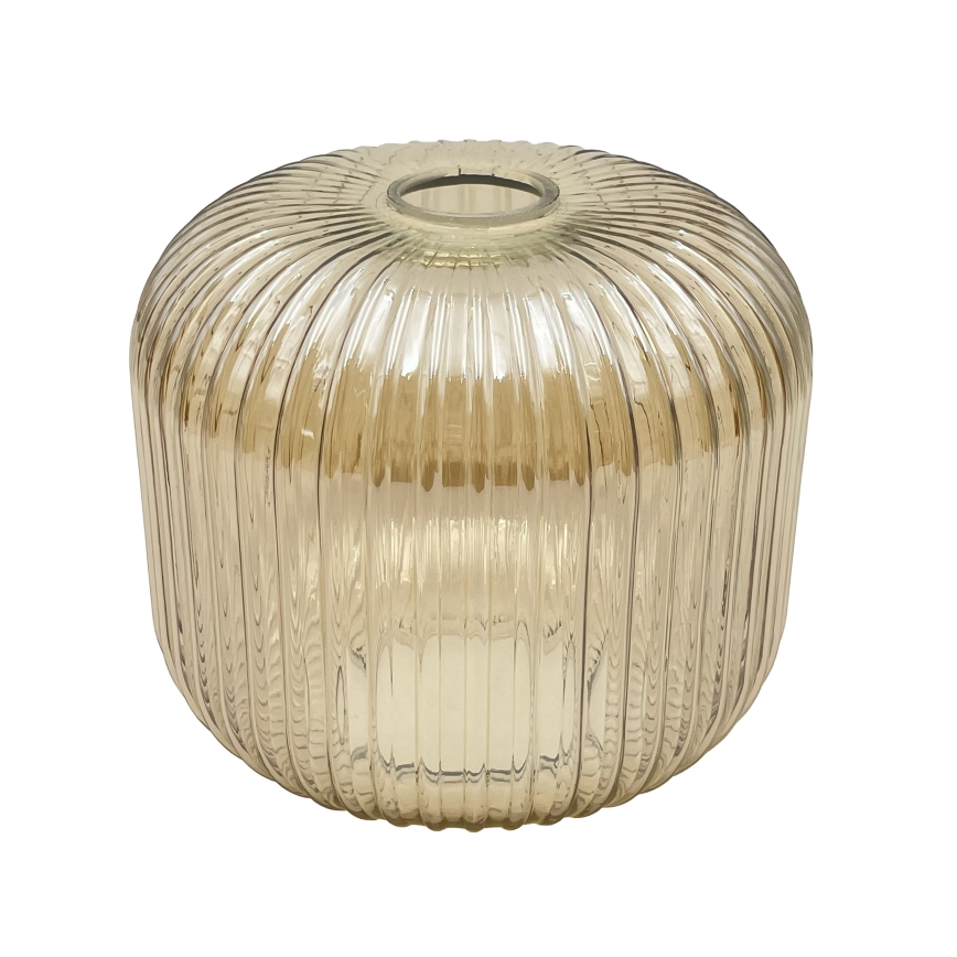 Stropné svietidlo MILOU WOOD 1xE27/15W/230V dub/dymová béžová, priemer 20 cm