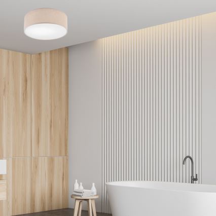 Stropné svietidlo MONTE 1xE27/60W/230V, priemer 35 cm, hnedé