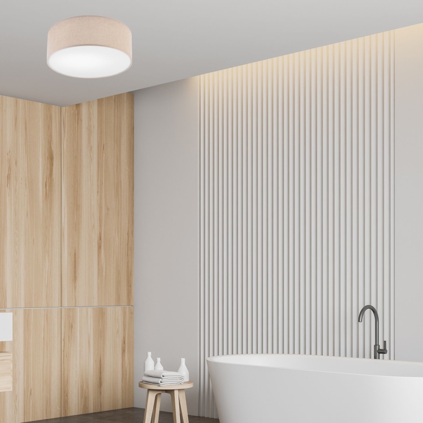 Stropné svietidlo MONTE 1xE27/60W/230V, priemer 35 cm, hnedé