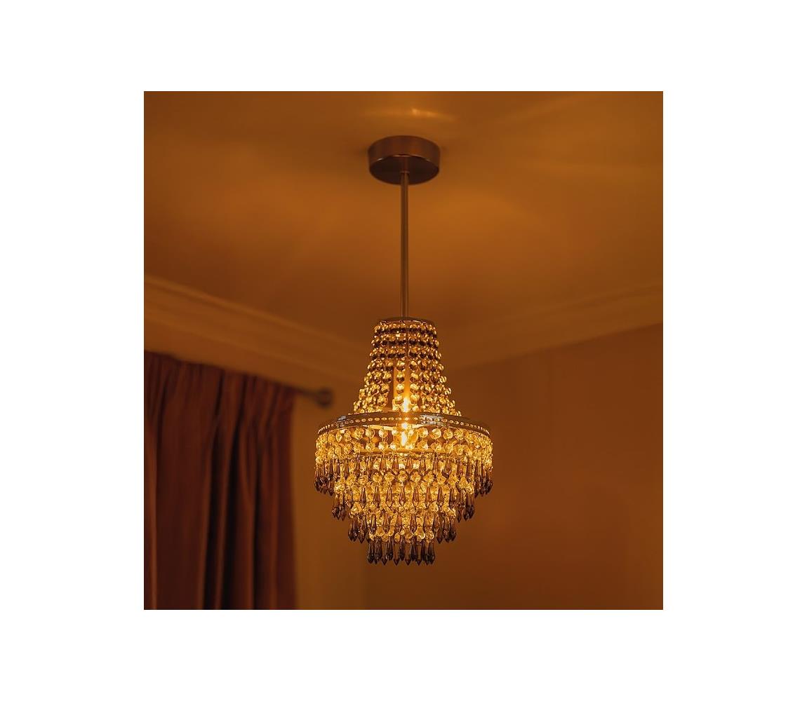 Stropné svietidlo na tyči GEMMA 1xE27/60W/230V, priemer 23 cm MLP1587