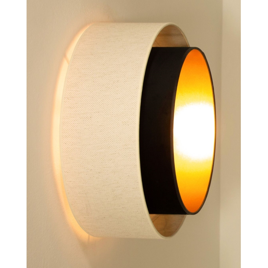 Stropné svietidlo NATIA 1xE27/60W/230V biela/čierna