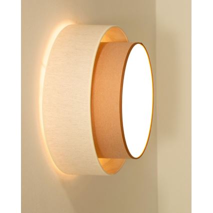 Stropné svietidlo NATIA 1xE27/60W/230V biela/hnedá