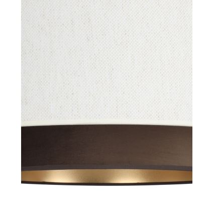 Stropné svietidlo NATIA 1xE27/60W/230V pr. 45 cm biela/hnedá