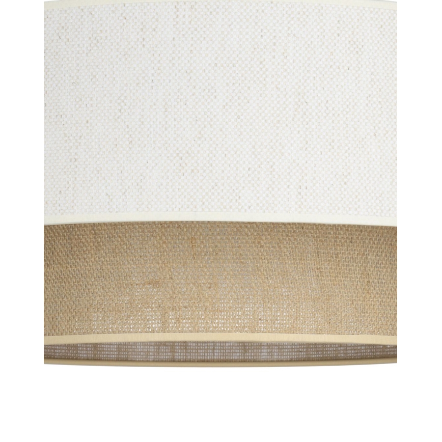 Stropné svietidlo NATIA 1xE27/60W/230V pr. 45 cm biela/hnedá