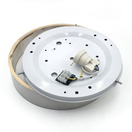 Stropné svietidlo NATURAL 1xE27/15W/230V priemer 27,5 cm borovica/biela