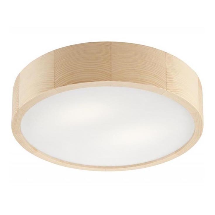 Stropné svietidlo NATURAL 2xE27/60W/230V ø 37 cm borovica