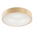 Stropné svietidlo NATURAL 3xE27/60W/230V pr. 47,5 cm borovica
