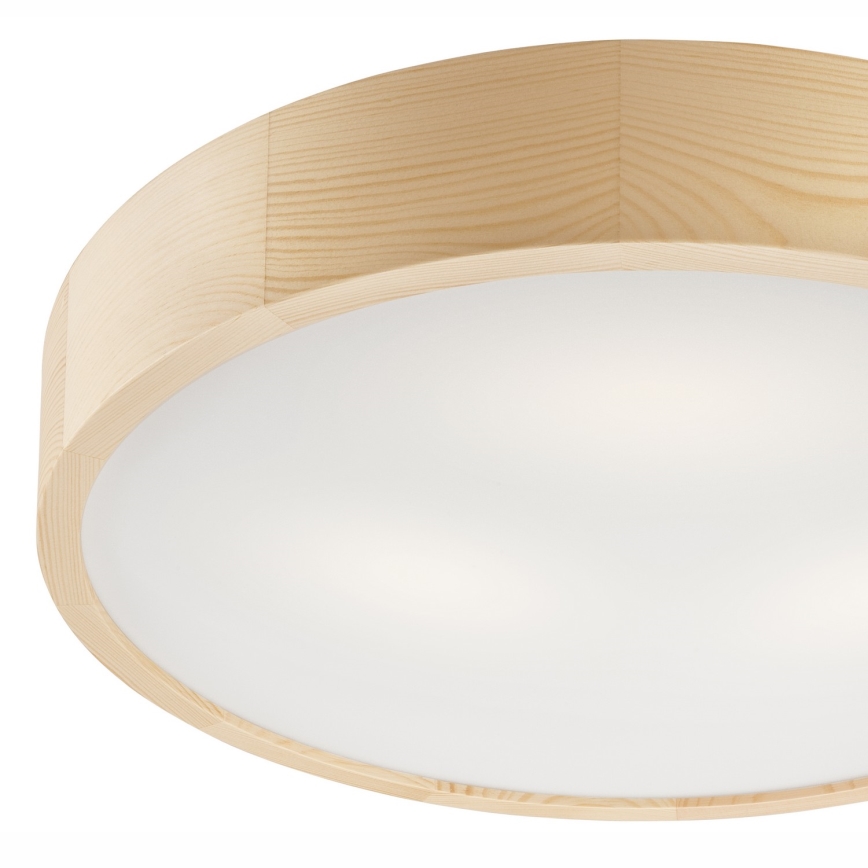 Stropné svietidlo NATURAL 3xE27/60W/230V ø 47 cm borovica