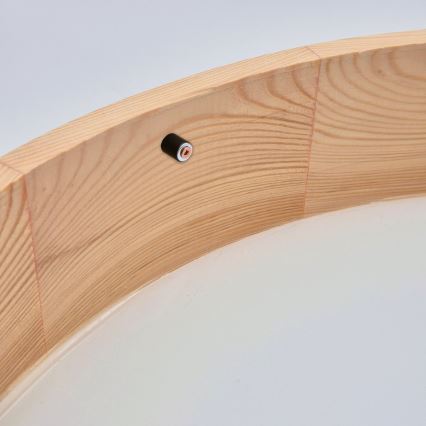 Stropné svietidlo NATURAL 3xE27/60W/230V ø 47 cm borovica