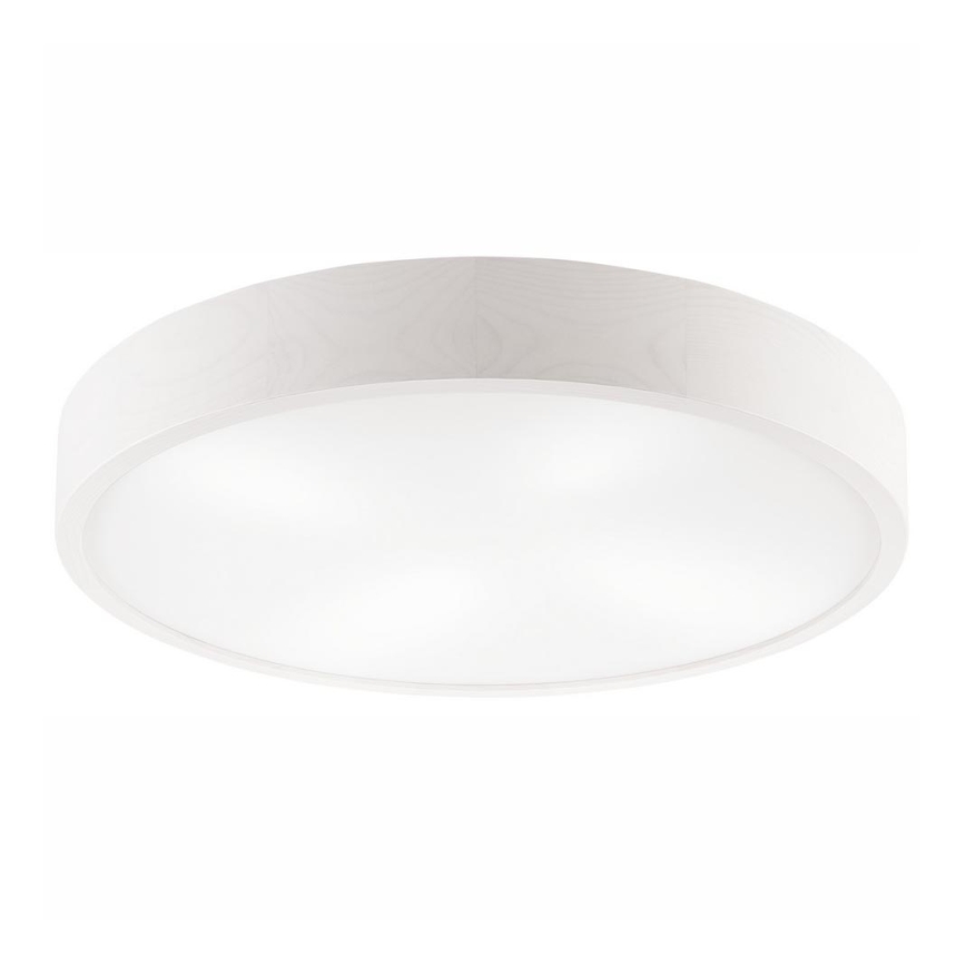 Stropné svietidlo NATURAL 4xE27/60W/230V ø 57 cm biela/borovica